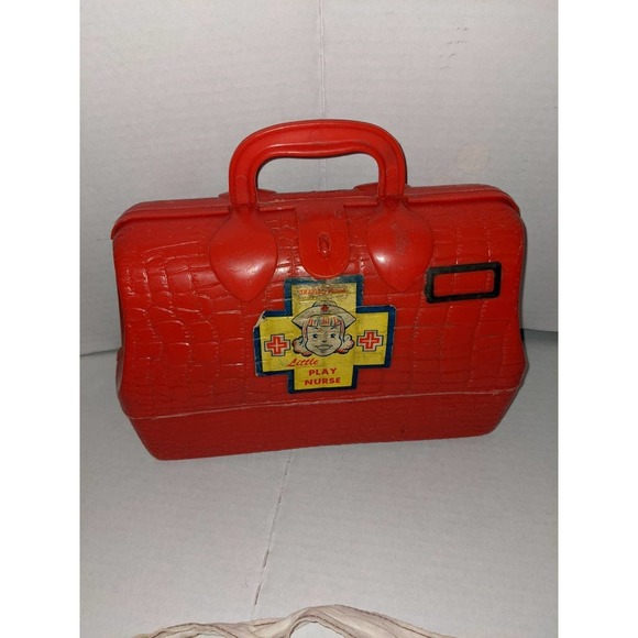 Antique 1940's Transogram Children's Play Nurse Kit Uniform Pretend Extra's Rare - Picture 9 of 12
